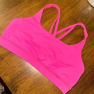 Lululemon Women’s Hot Pink Strappy Sports Bra